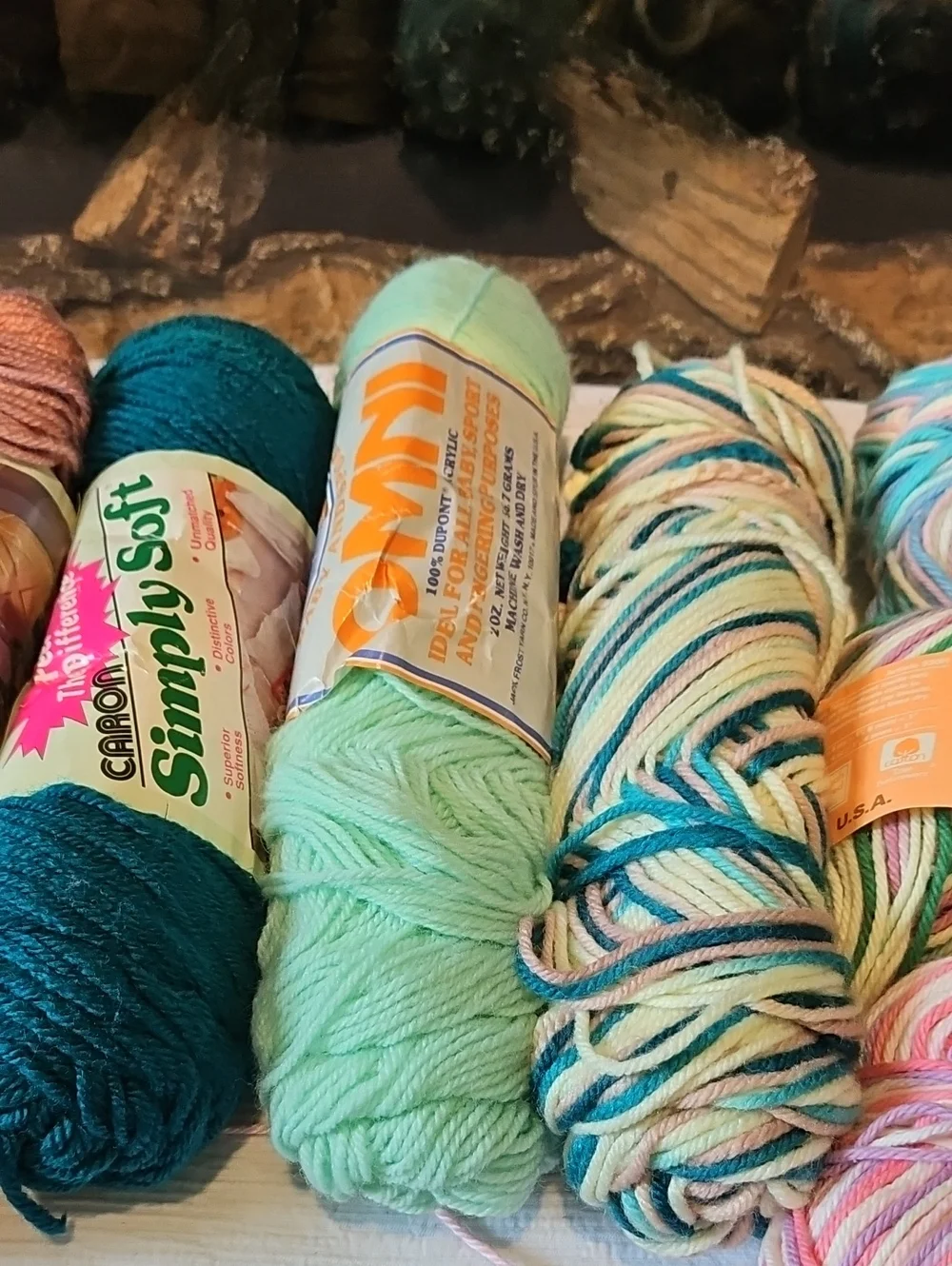 Various Bundles Of Yarn + Hook Set With Scissors